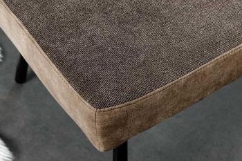 Eettafel bank taupebruin 160 cm