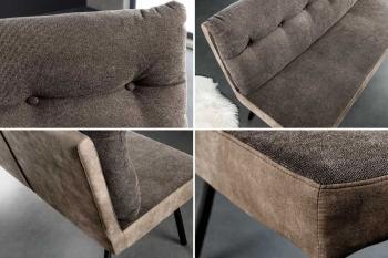 Eettafel bank taupebruin 160 cm
