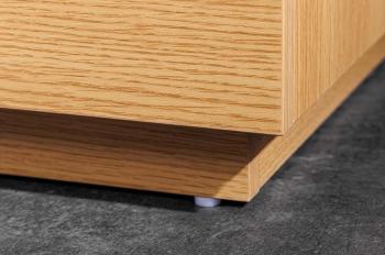 TV-meubel eiken kleur zwart accent 160 cm