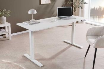 Electrisch verstelbaar bureau wit 140 cm