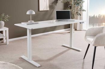Electrisch verstelbaar bureau wit 140 cm