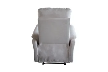 electrische fauteuil beige stof