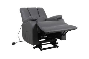 electrische sta op fauteuil grijs