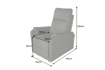 electrische fauteuil groen stof