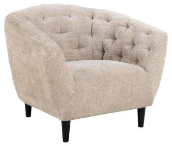 fauteuil beige stof 97 cm