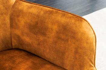 Trendy fauteuil geel fluweel