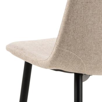 Eetkamerstoel beige stof