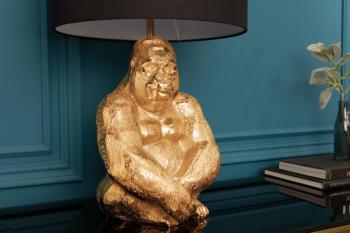 tafellamp gorilla goud