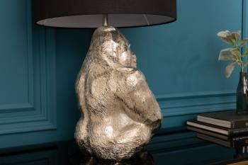 tafellamp gorilla zilver