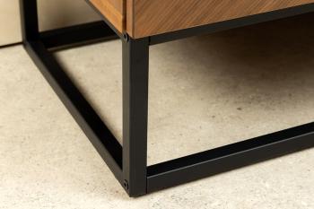 Dressoir walnootbruin zwart onderstel 180 cm