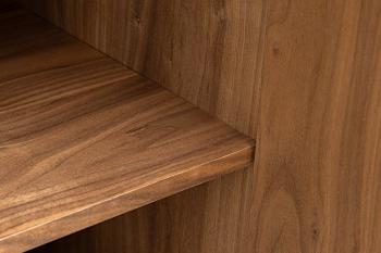 Dressoir walnootbruin zwart onderstel 180 cm