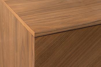 Dressoir walnootbruin zwart onderstel 180 cm