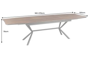 walnoot eettafel uitschuifbaar 180-270cm