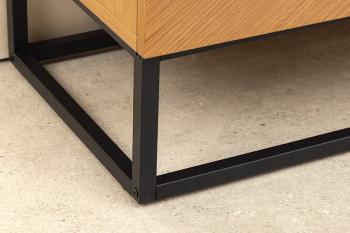 TV-meubel eiken zwart onderstel 180 cm