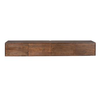 Groot zwevend tv meubel bruin 240 cm