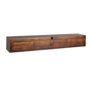 Groot zwevend tv meubel bruin 240 cm