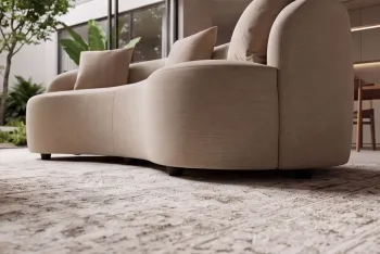 groot organisch bankstel velvet beige 230 cm