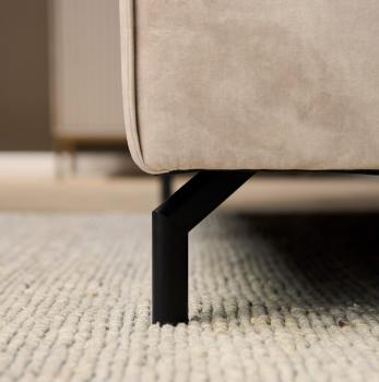 Groot U bankstel beige 345x210 cm