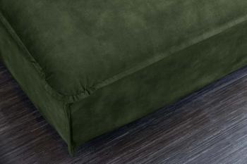 Hocker donkergroen fluweel 100 cm