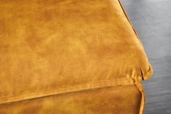 Hocker geel fluweel 100 cm
