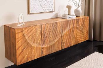 Hangend dressoir mangohout bruin 177 cm