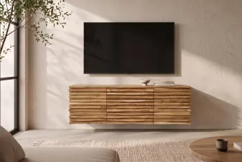 hangend dressoir acaciahout 174 cm