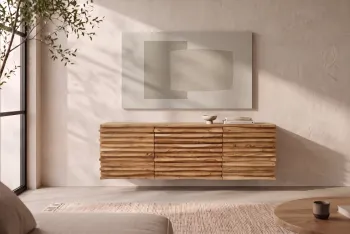 hangend dressoir acaciahout 174 cm
