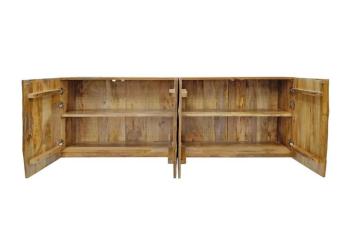 Hangend dressoir mangohout bruin 177 cm