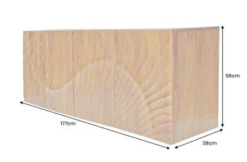 Hangend dressoir mangohout bruin 177 cm