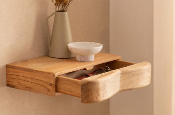 Zwevend nachtkastje donkergrijs