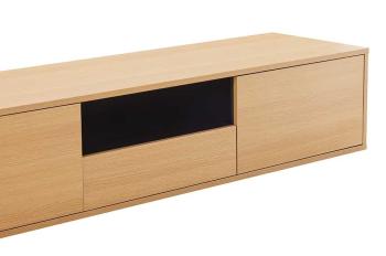 Zwevend tv-meubel eiken kleur 200 cm