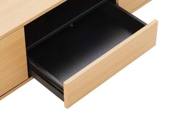 Zwevend tv-meubel eiken kleur 200 cm