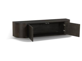 Zwevend tv meubel espresso eiken kleur 140 cm
