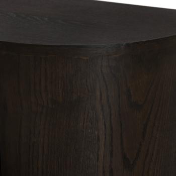 Zwevend tv meubel espresso eiken kleur 140 cm