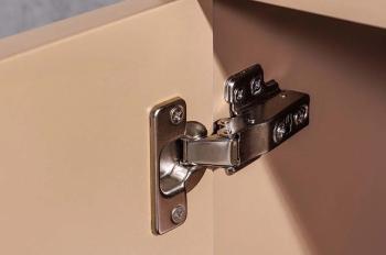 Zwevend tv-meubel beigegrijs met eiken 160 cm