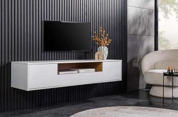 Zwevend tv-meubel wit eiken kleur 150 cm