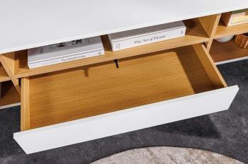 Zwevend tv-meubel wit eiken kleur 150 cm