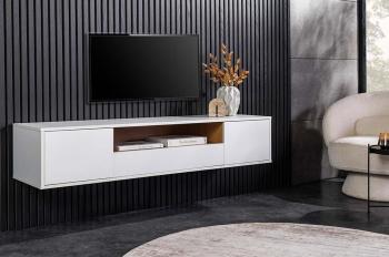 Zwevend tv-meubel wit eiken kleur 150 cm