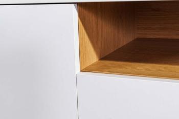 Zwevend tv-meubel wit eiken kleur 150 cm