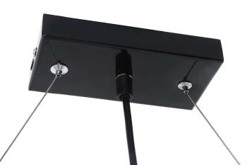 Hanglamp met bruine en beige kappen 100 cm