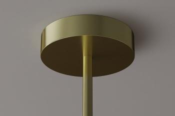 Design hanglamp goud glas metaal 5-delig