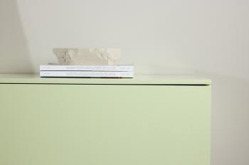 Hangend wandmeubel lichtgroen MDF met laden 160 cm