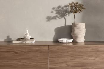 Hangend wandmeubel walnoot MDF met laden 160 cm