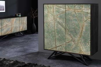 design highboard acaciahout natuursteeen