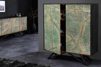 design highboard acaciahout natuursteeen