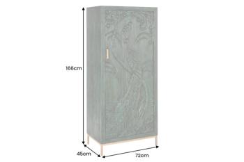 Highboard groen mangohout Pauw 166 cm