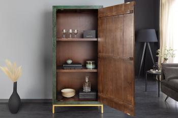 Highboard groen mangohout Pauw 166 cm