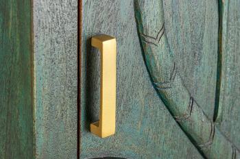 Highboard groen mangohout Pauw 166 cm
