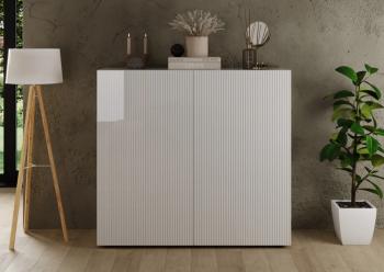 Highboard kast wit hoogglans 120x113 cm