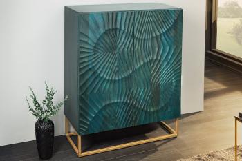 highboard turquoise mangohout 100 cm